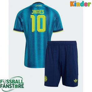 Kolumbien James Rodriguez #10 Replik Auswärtstrikot Kinder WM 2026 Kurzarm (+ Kurze Hosen)